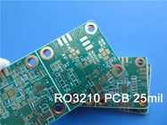 2層 25ml RO3210 PCB セラミックで満たされたPTFE 繊維繊維で強化 0.76mm 浸水金