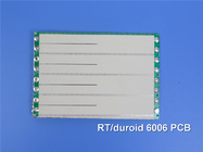 ロジャース RT/デュロイド 6006 2層硬 PCB セラミック PTFE複合体 浸水金 2.03mm 厚さ