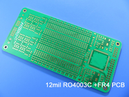 ロジャーズ RO4003C+FR4 PCBベース ENIG を含む炭化水素/セラミックラミネート
