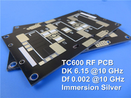TC600 マイクロ波PCB: 高功率RFアクションのための超充電熱管理