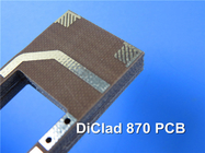 ロジャース ディクラッド 870 PCB 1オンス銅とWi-Fiアンテナのための浸水金
