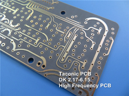 TLX-0 2層硬いPCB 浸透金RFマイクロ波基板付きPTFEファイバーグラス複合材料に構築