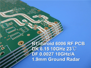 Rogers RT/duroid 6006 高周波回路用ラミネート 双面硬いPCB 緑色ソールダーマスク