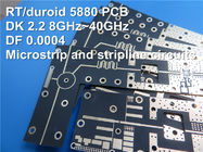 マイクロストリップおよびStripline回路のためのRT/Duroid 5880 10mil 0.254mmロジャース高周波PCB