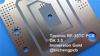 衛星のための液浸の金とのTaconic RF-35TC高周波PCB 60mil 1.524mm