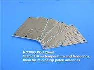 ロジャースRO3003高周波PCBの2層のロジャース3003 10mil Cirucit板DK3.0 DF 0.001マイクロウェーブPCB