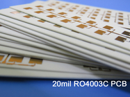 ロジャース4003 20mil 0.508mmのマイクロウェーブPCB RO4003C高周波PCB倍によって味方されるRF PCB