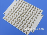 ロジャースRO3035のマイクロウェーブPCBの2層のロジャース3035 20mil 0.508mmのサーキット ボードDK3.5 DF 0.0015高周波PCB