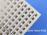 ロジャースRO3010高周波PCBの2層のロジャース3010 10mil 0.254mmのプリント基板DK10.2 DF 0.0022のマイクロウェーブPCB
