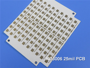 ロジャースRO3006のマイクロウェーブPCBの2層のロジャース3006 25mil 0.635mmのサーキット ボードDK6.15 DF 0.002高周波PCB
