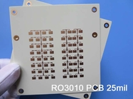 ロジャースRO3010のマイクロウェーブPCB板2層のロジャース3010 25mil 0.635mmのサーキット ボードDK10.2 DF 0.0022高周波PCB