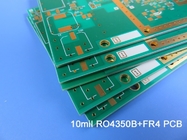 雑種PCB|10ミルで造られる混合された材料PCB RO4350B +深さの管理されたドリルとのFR-4