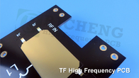 TF 高周波PCBは,銅のコーティングのない滑らかな表面材料です