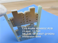 RO4003C LoPro PCBロジャース12.7mil高速背部平面のための逆によって扱われるホイル（RTF）のサーキット ボード。
