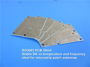ロジャースRO3003のDK3.0 DF 0.001の高周波プリント基板の2層のロジャース3003 30mil 0.762mm PCB