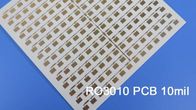 ロジャースRO3010高周波PCBの2層のロジャース3010 10mil 0.254mmのプリント基板DK10.2 DF 0.0022のマイクロウェーブPCB