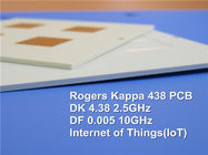 ロジャースRO4350B + 4mil RO4350Bの高いTg FR-4雑種PCBの4層1.0mm混合されたPCBおよび0.3mm FR-4