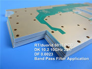衛星通信システムのための液浸の金とのDK 10.2 50milで造られるロジャースRT/Duroid 6010高周波PCB