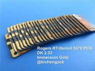 ロジャースRT/Duroid 5870 20mil 0.508mmミリメートル波の塗布のための高周波PCBの倍のSied RF PCB