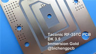 アンテナのための黒いはんだのマスクとのRF-35TC 30mil 0.762mmで造られるTaconic高周波PCB