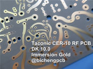 液浸の金が付いているCER-10 RFのプリント基板の2層CER-10 62mil 1.58mm PCB