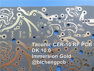 液浸の金が付いているCER-10 RFのプリント基板の2層CER-10 62mil 1.58mm PCB