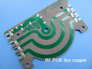 PTFE PCB板は電力増幅器のための3oz銅および液浸の銀のパッドが付いている1.5mm PTFEの版で造った