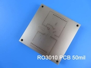 液浸の銀が付いているロジャースRO3010 RFのプリント基板の2層のロジャース3010 50mil 1.27mmのマイクロウェーブPCB