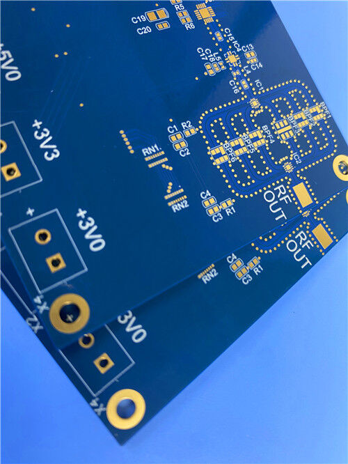 6-Layer RO3003+370HR Hybrid PCB with Blind Vias (Layers 1–2) and plugged with conductive copper paste (0.15mm)