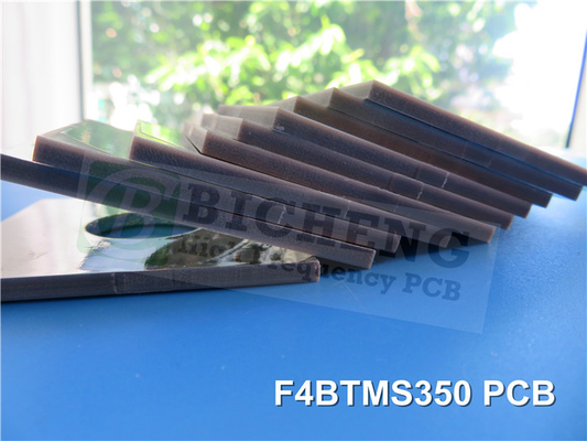 F4BTMS350 2層硬いPCB 6.35mm 厚さ 熱気溶接レベル (HASL)