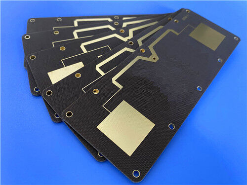 TLX-8 PTFEガラス繊維ラミネートPCB – 0.85mm、純金メッキ、5/7ミルトレース、RFアプリケーション向けIPCクラス2