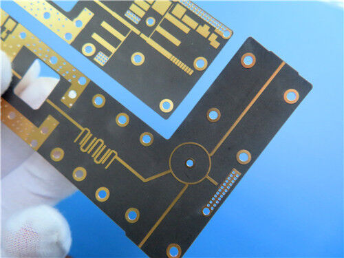 F4BTMS220 RTF 低粗糙度銅箔 セラミック充填PTFEラミネート、カスタムPCB 10mil厚基板（イマージョンゴールド仕様）