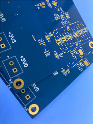 ブラインドビア（レイヤー1-2）と導電性銅ペースト（0.15mm）で埋め込まれた6層RO3003+370HRハイブリッドPCB