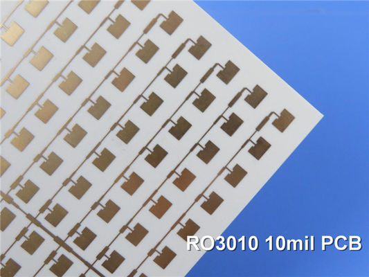 ロジャースRO3010高周波PCBの2層のロジャース3010 10mil 0.254mmのプリント基板DK10.2 DF 0.0022のマイクロウェーブPCB