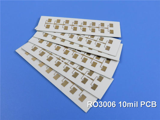 ロジャース RO3006 高周波プリント基板 2層 ロジャース 3006 10mil PCB DK6.15 DF 0.002 RF マイクロ波 金メッキ PCB