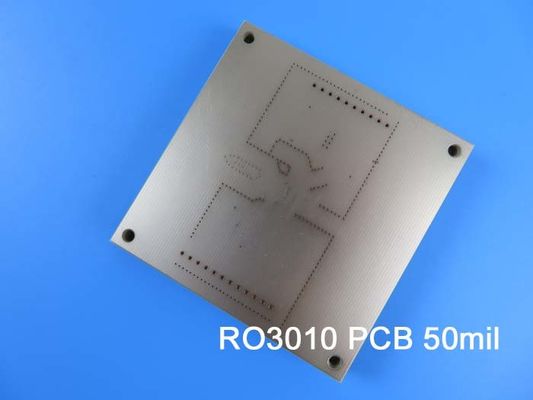 ロジャース RO3010 RF印刷回路板 2層 ロジャース 3010 50ミリ 1.27mm RF/マイクロ波 PCB 浸透銀